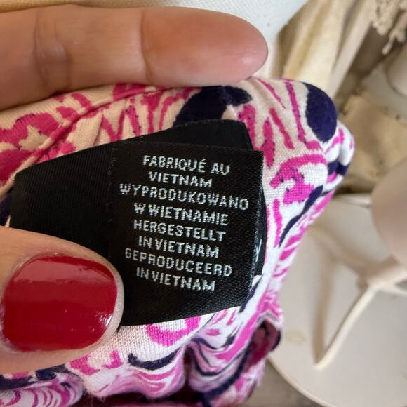 Cynthia Rowley women’s sz. Small white pink blue halter maxi dress summer #4005 - Picture 6 of 9